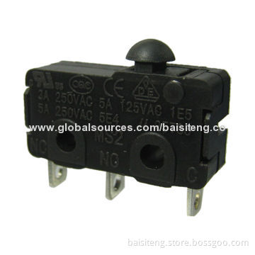 Sensitive Micro Switches, Rated Power Supply of 125, 5/250V AC, 3A, Solder Terminal